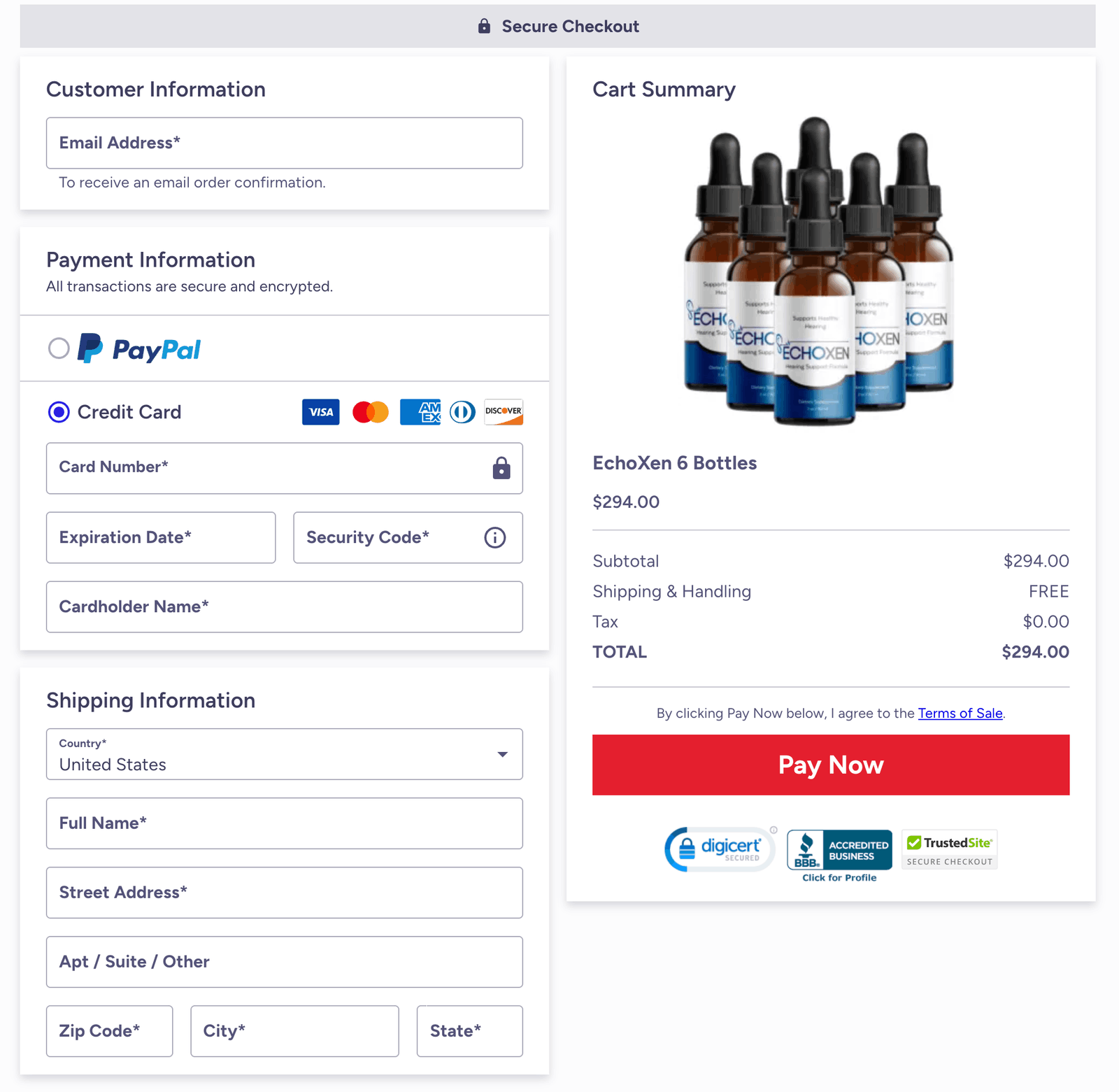 echoxen-secure-checkout-page